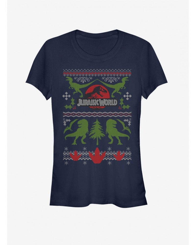 Ugly Christmas Sweater Print Girls T-Shirt $6.77 T-Shirts