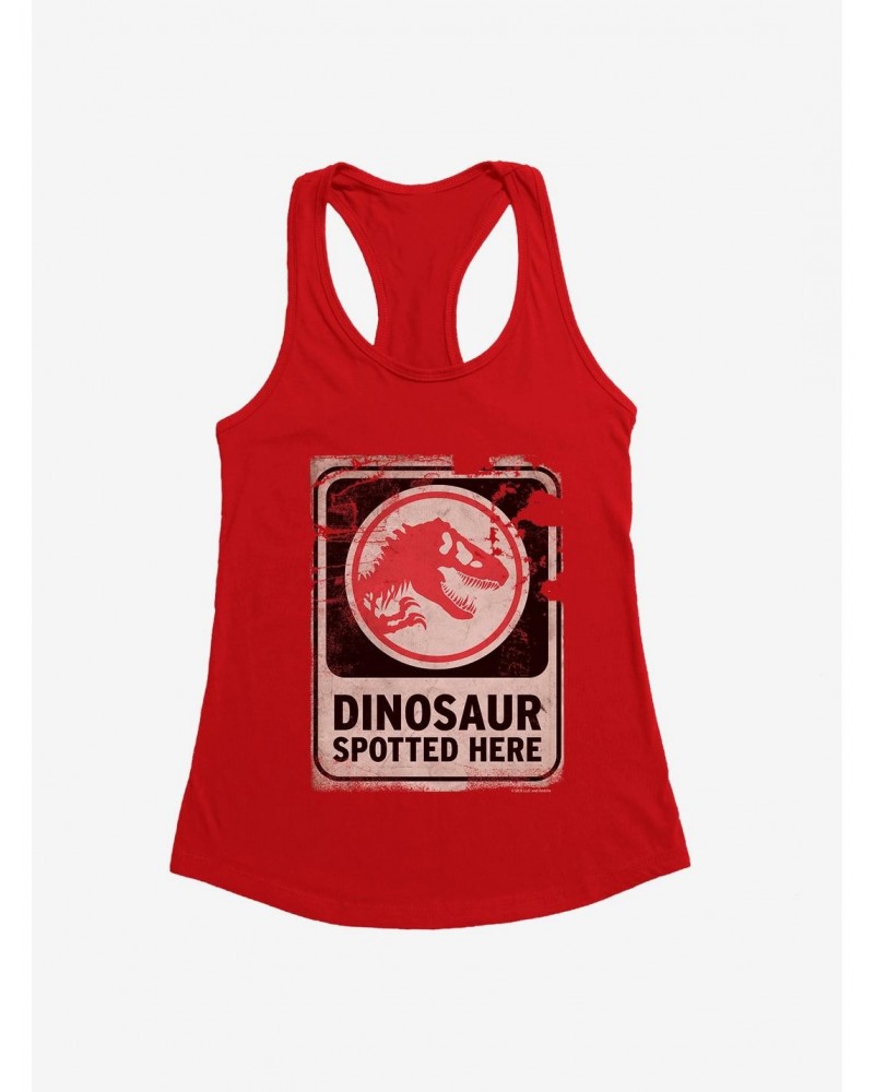 Jurassic World Dominion Dinosaur Spotted Here Girls Tank $6.97 Tanks