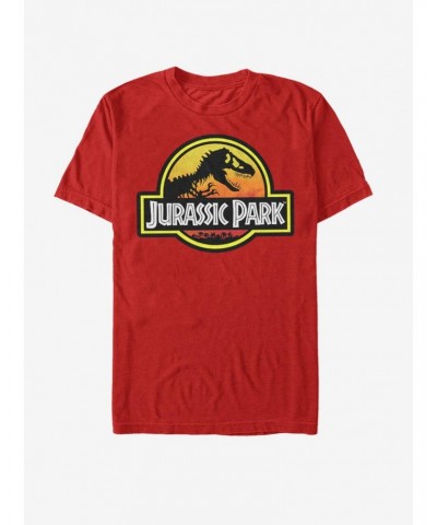 Jurassic Park Outlined Logo T-Shirt $7.84 T-Shirts