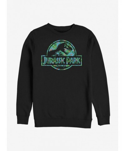 Jurassic Park Floral Logo Sweatshirt $14.76 Sweatshirts