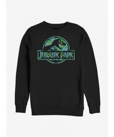 Jurassic Park Floral Logo Sweatshirt $14.76 Sweatshirts