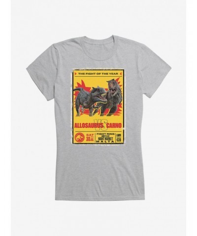 Jurassic World Dominion Allosaurus vs Carno Girls T-Shirt $8.96 T-Shirts