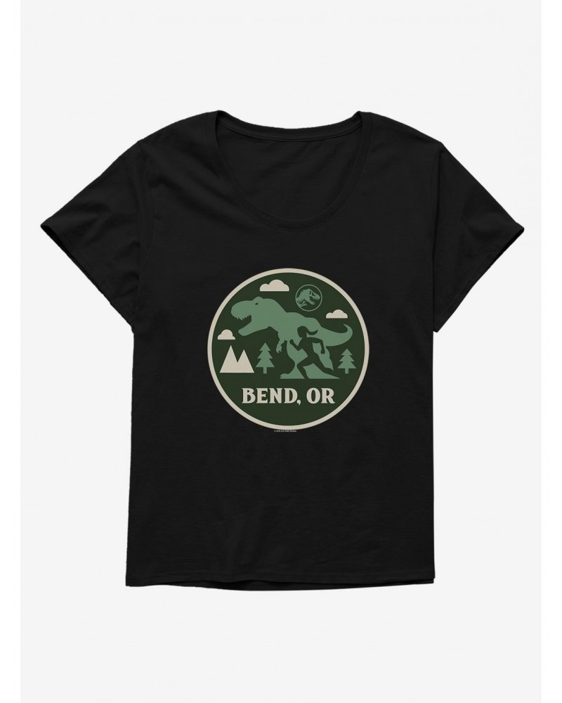 Jurassic World Dominion T-Rex Badge Girls T-Shirt Plus Size $8.37 T-Shirts