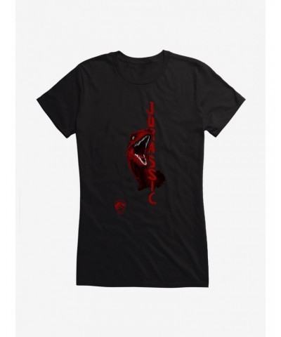 Jurassic World Haunted Red Velociraptor Girls T-Shirt $7.17 T-Shirts