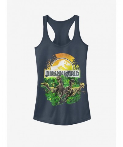 Universal Jurassic Park Distressed Plastic Jungle Girls Tank $8.76 Tanks