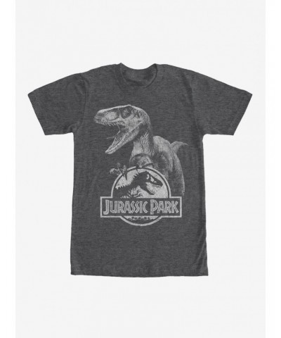 Jurassic Park Velociraptor Logo T-Shirt $9.37 T-Shirts