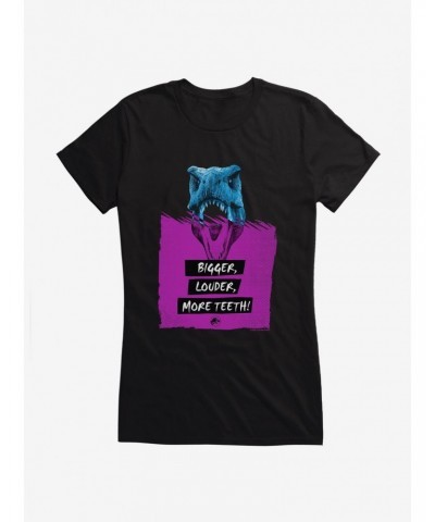 Jurassic World Bigger, Louder, More Teeth! Girls T-Shirt $8.57 T-Shirts