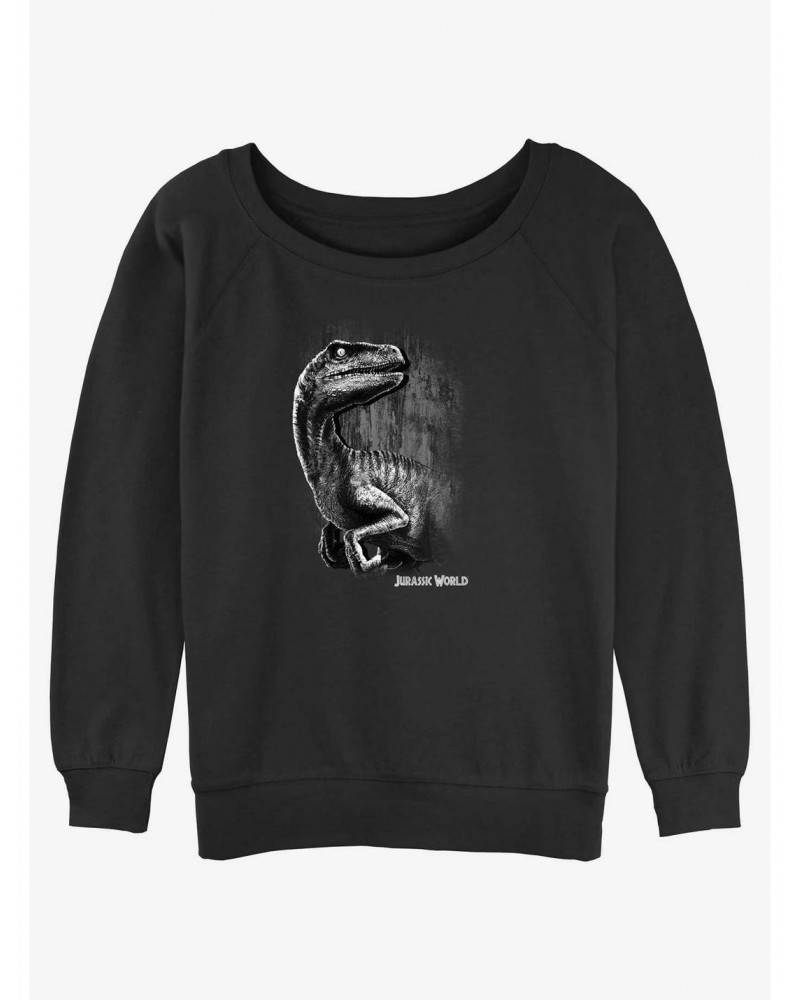 Jurassic World Raptor Smile Girls Slouchy Sweatshirt $11.51 Sweatshirts