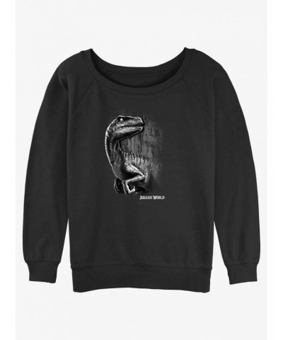 Jurassic World Raptor Smile Girls Slouchy Sweatshirt $11.51 Sweatshirts