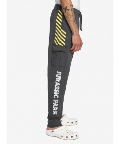 Our Universe Jurassic World Hazard Tape Cargo Sweatpants $8.91 Sweatpants