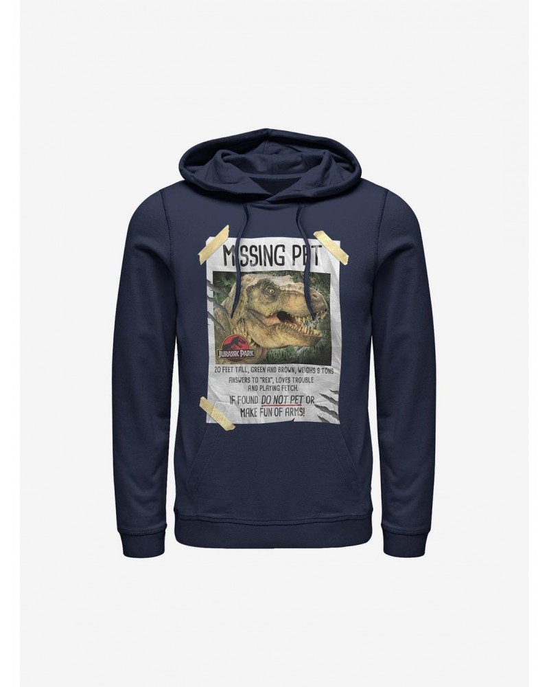 Jurassic Park Missing Pet Hoodie $13.65 Hoodies