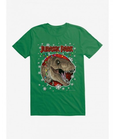 Jurassic Park Christmas Holiday T-Rex T-Shirt $9.37 T-Shirts