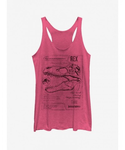 Jurassic World Fallen Kingdom T. Rex Schematics Girls Tank $7.67 Tanks