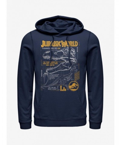 Jurassic Park Rex Breakdown Hoodie $15.45 Hoodies