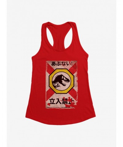 Jurassic World Dominion Dinosaur Sign Girls Tank $6.57 Tanks