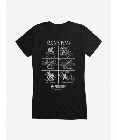 Jurassic World: Camp Cretaceous Escape Plan Girls T-Shirt $8.76 T-Shirts