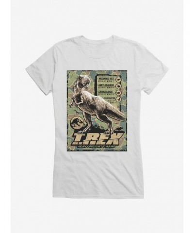 Jurassic World T.Rex Heavyweight Champ Girls T-Shirt $7.97 T-Shirts