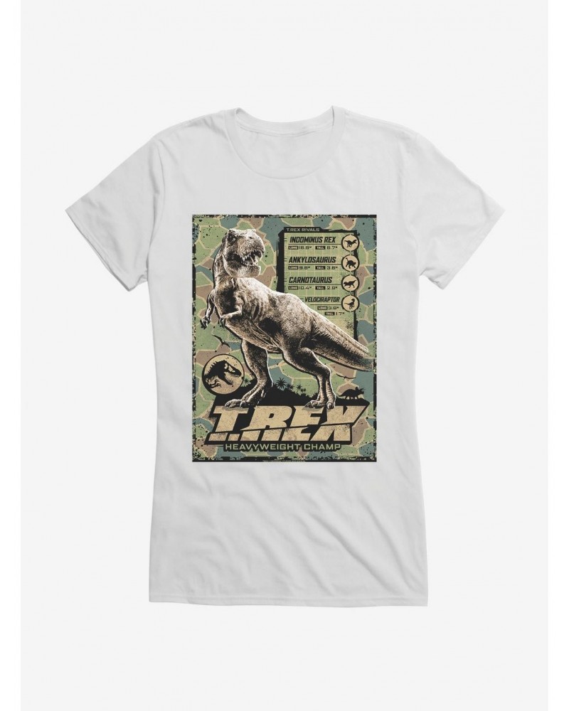 Jurassic World T.Rex Heavyweight Champ Girls T-Shirt $7.97 T-Shirts